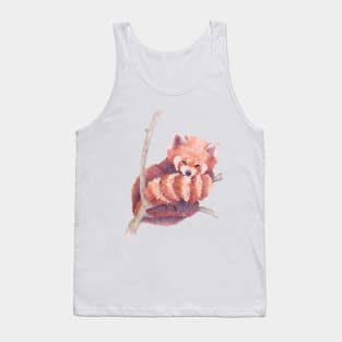 Sleepy Red Panda Tank Top